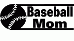 Baseball Mom Adhesive Vinyl Decal