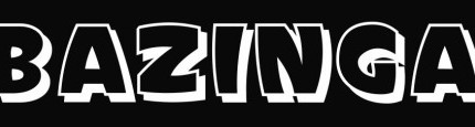 Bazinga Big Bang Theory Die Cut Vinyl Decal Sticker