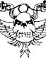 Biker Skull Decal 04