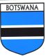 Botswana Flag Crest Decal Sticker