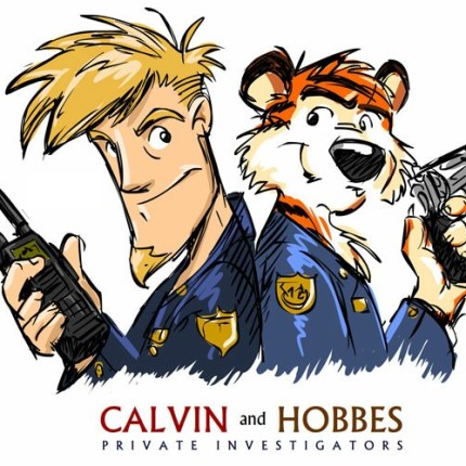 Calvin and Hobbes Rectangular Color Stickers 06