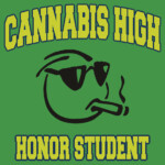 Cannabis High Honor Student Sticker