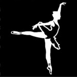 Dance Silhouette Decal 2