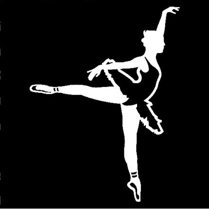 Dance Silhouette Decal 2