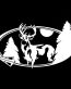 Deer Oval Diecut Decal