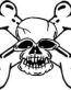 Die Cut Vinyl Skull Decal 2