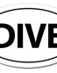 Dive Oval Sticker