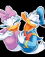 donald duck daisy duck disney cartoon sticker 01