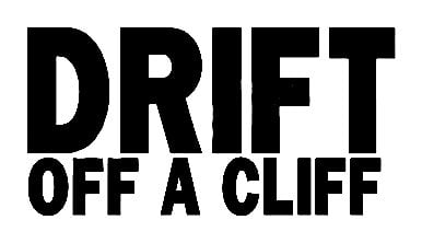 Drift off a Cliff Sticker - Pro Sport Stickers