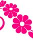 Flower Design Die Cut Decal