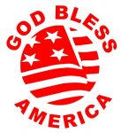 God Bless America  Diecut Decal