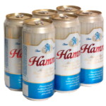 hamms beer six pack cans sticker