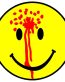 Happy Face Shot Sticker