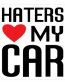 Haters Heart My Car funny color auto sticker
