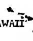 Hawaii Island Text Vinyl Decal Sticker