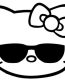 Hello K Shades Sticker 3