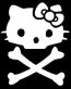 Kitty Skull and Crossboned Decal Sticker