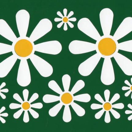 Hippy motors crazy daisy car stickers funky daisies girl decals