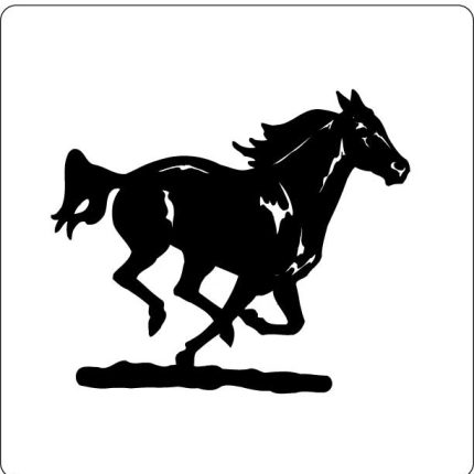 Horse Running Background Sticker