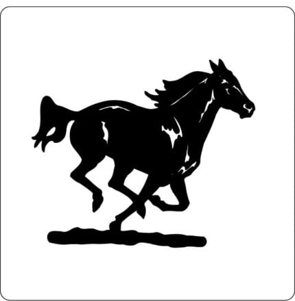 Horse Running Background Sticker
