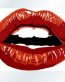 Hot Lips Color Chick Sticker Cut to shape.