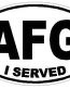 I served MILITARY OVAL DECALS - AFG