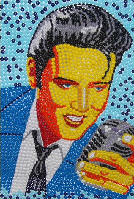 jelly bean elvis sticker