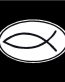 Jesus Fish Oval Decal