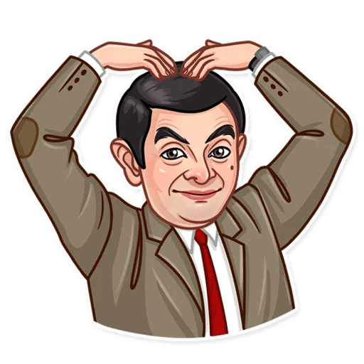 mr bean show funny car sticker 21