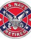 NAVY RETIRED flag rebel