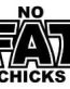 No FAT Chick 4 Diecut Vinyl Decal