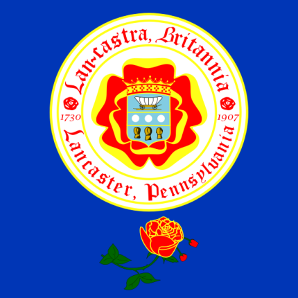 Pennsylvania Lancaster City Flag Sticker