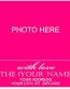 Photo Address Sticker - WITH LOVE
