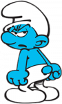 POUTY SMURF STICKER