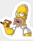 Predator Homer Simpson Sticker