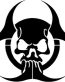 skull zombie biohazard die cut car decal