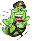 slimer ghost busters funny sticker 17