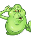 slimer ghost busters funny sticker 22