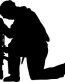Soldier Kneeling Decal Sticker
