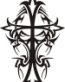 Tribal CROSS Sticker