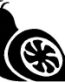 turbo snail funny auto decal