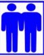 Two Men Holding Hands Car Sticker