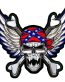01 WINGED REBEL SKULL AND CROSSBONES STICKER