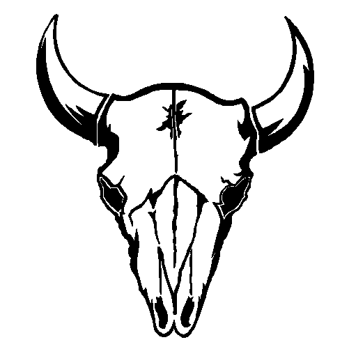 Cow Skull Decal 57 Pro Sport Stickers 4155