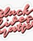 1 BLACK LIVES MATTER SCRIPT BUMPER STICKER