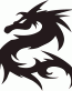 Tribal Dragon Sticker