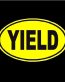 Yield Oval Decal