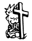Calvin and Cross 2 Decal