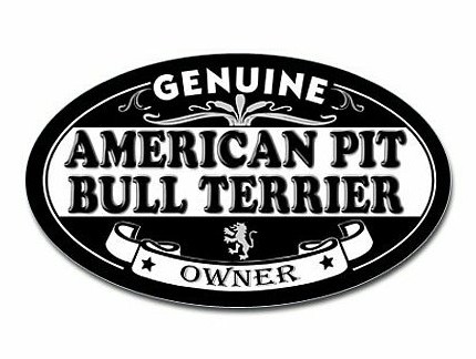 american pitbull terrier owner oval sticker