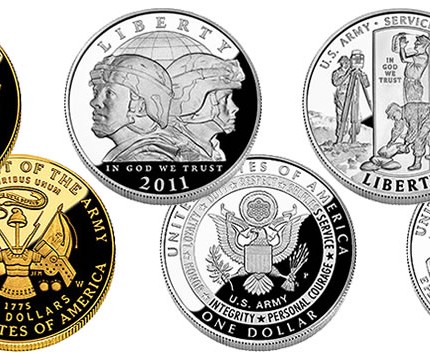 Army  Coins Design Sticker 2011